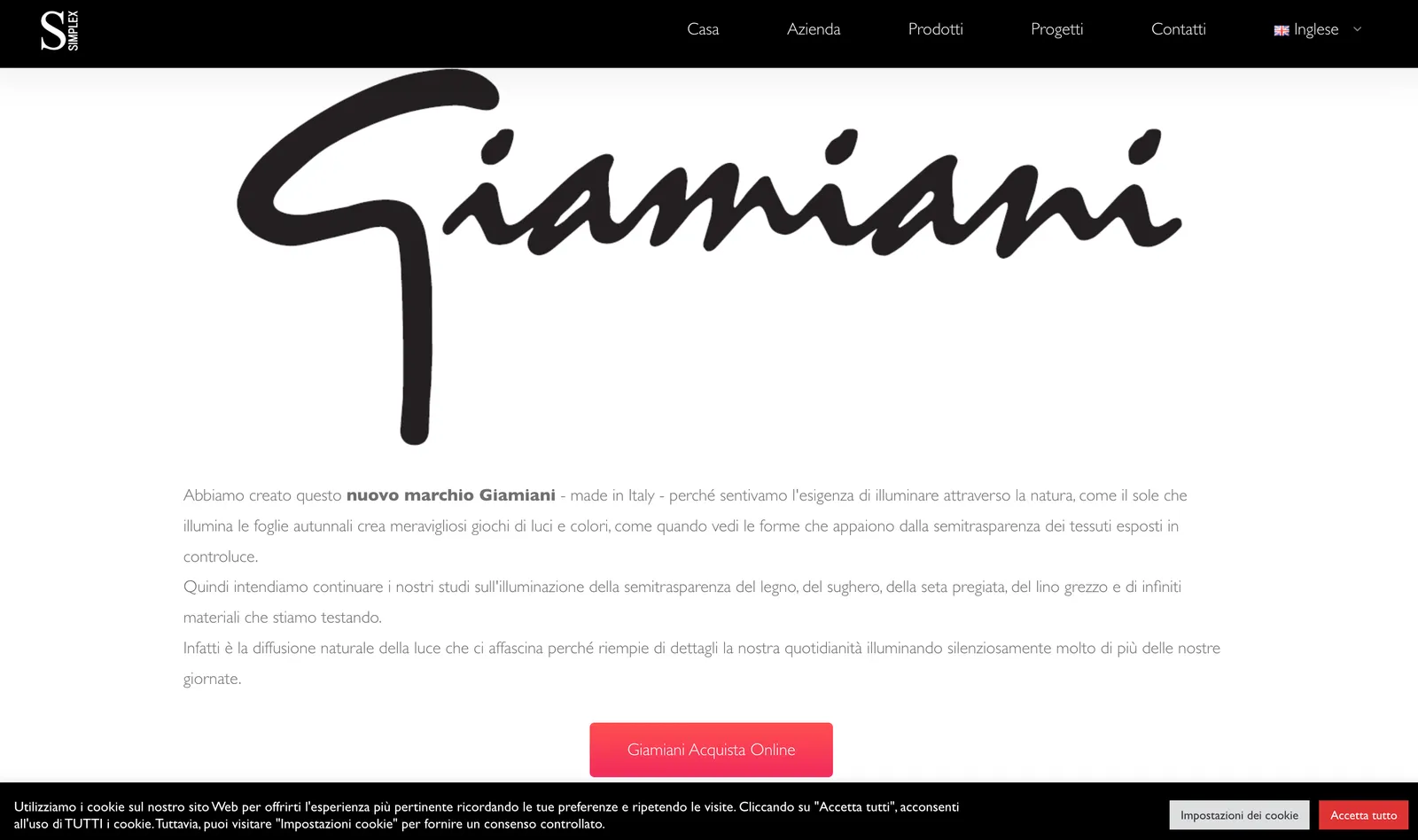 The Giamiani website (2019–2025)