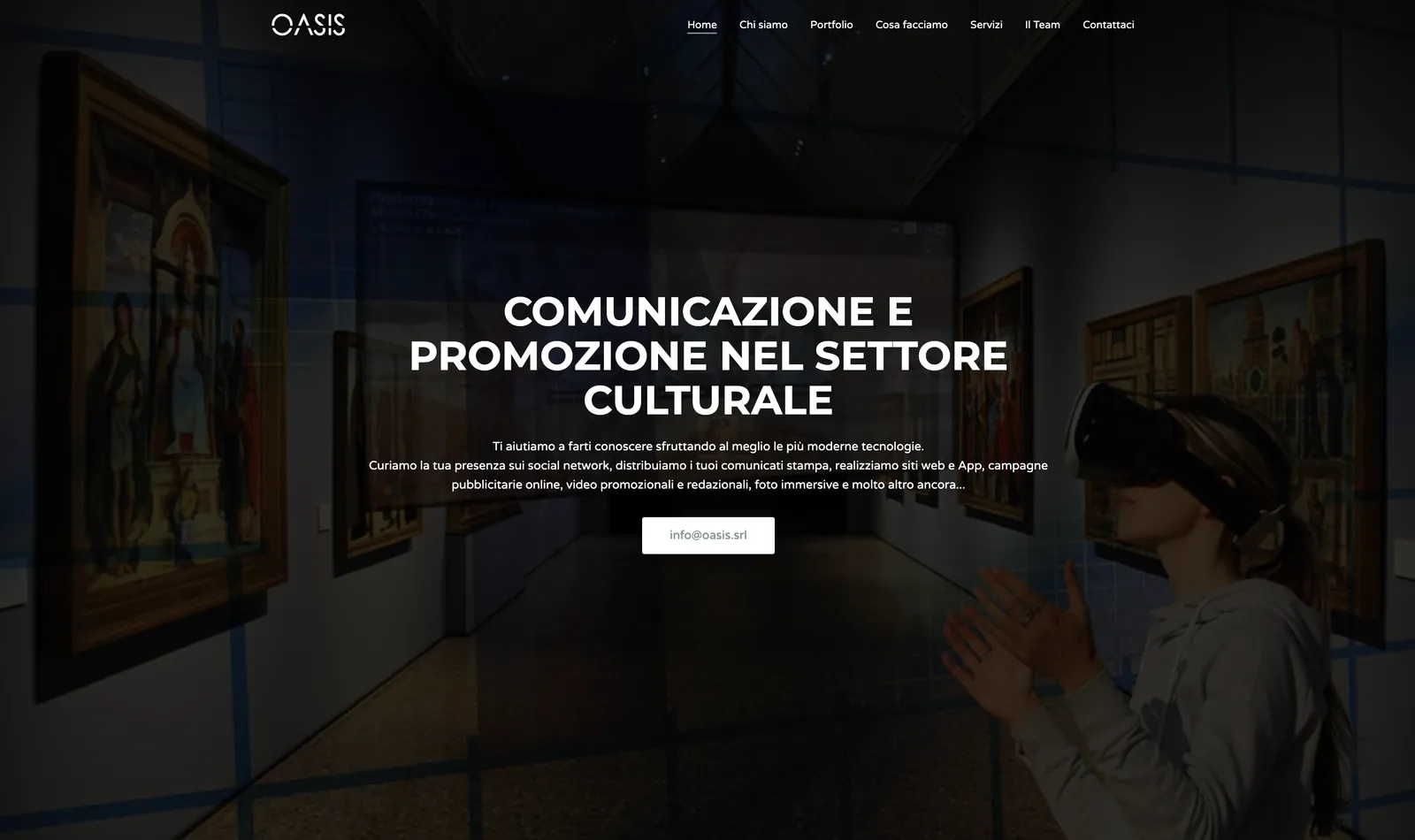The OASIS.srl website (2019–2026)