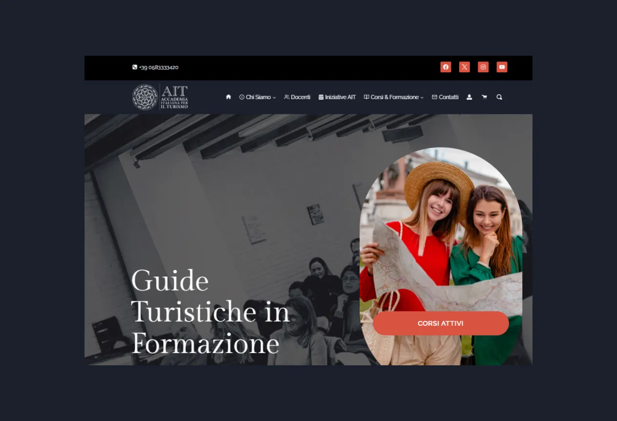 Le site Italian Tourism Academy (2025)
