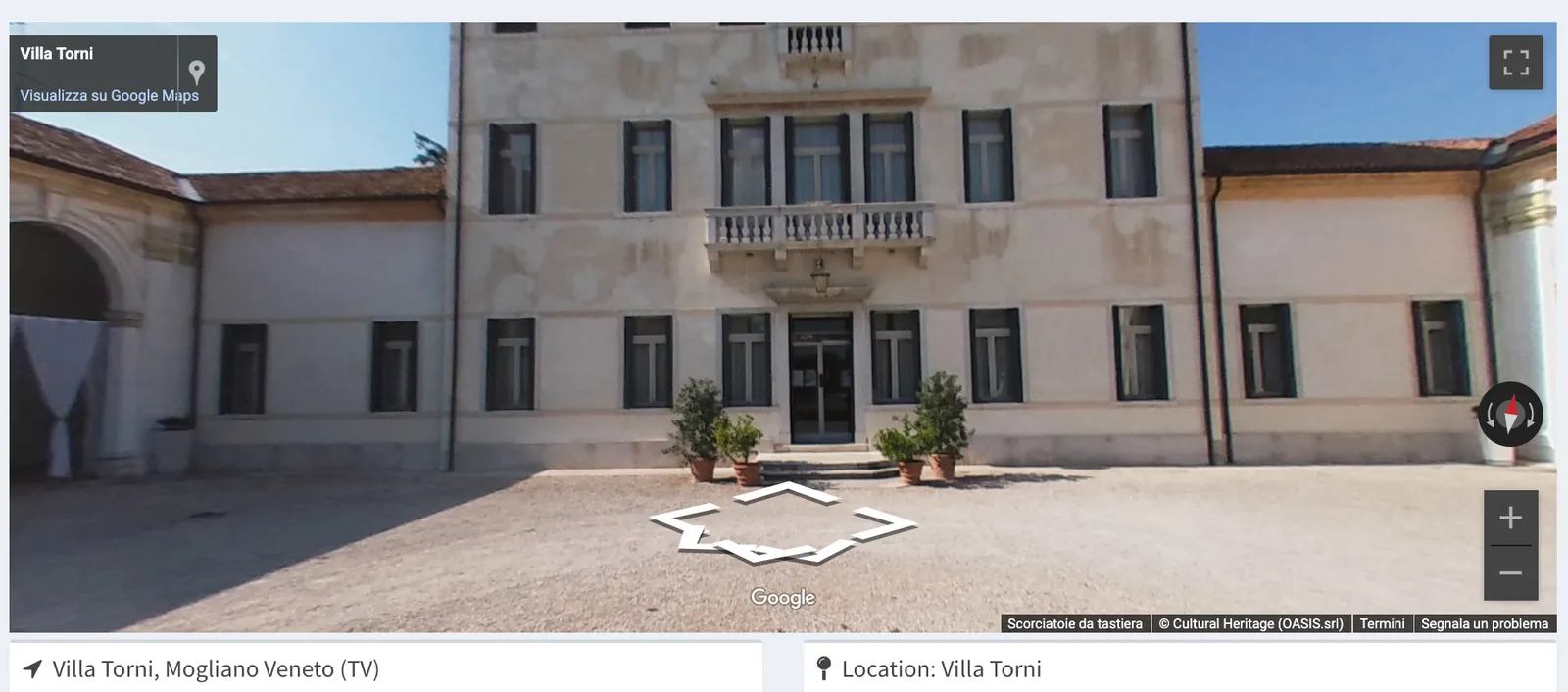 The Villa Torni website (2017–2022)